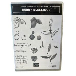 Stampin' Up! "Berry Blessings" Photopolymer Stamp Set Floral‎ Layering